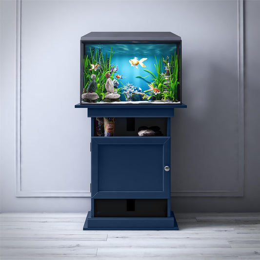 10/20 Gallon Aquarium Stand with Open and Concealed Storage